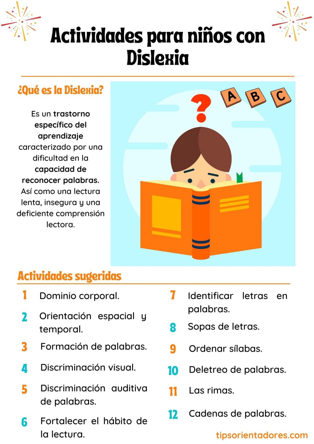 Actividades Para Niños Con Dislexia Tips Orientadores